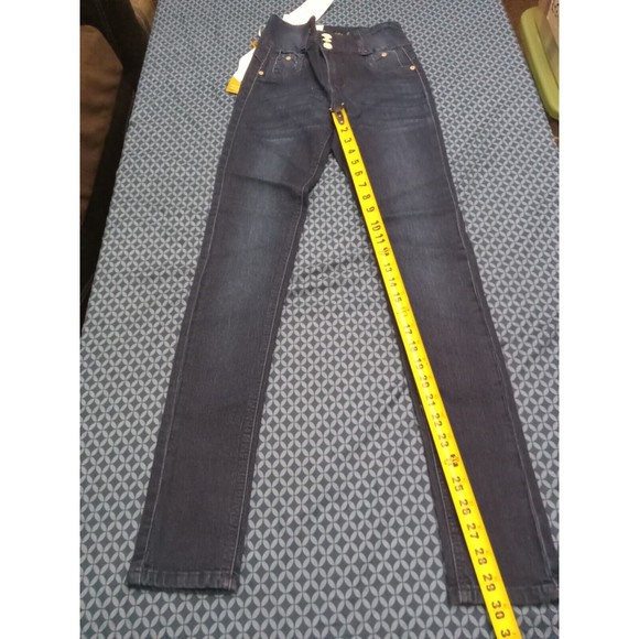 MM JEANS STRETCH DENIM DARK BLUE, WAIST 27iN, H10 MMWY100 SZ 3 , BUTT LIFTING, - Picture 5 of 13